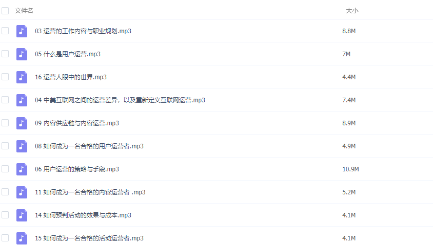 怎么做好運營？從運營入門到價值488元精通課程百度網盤免費下載 第5張