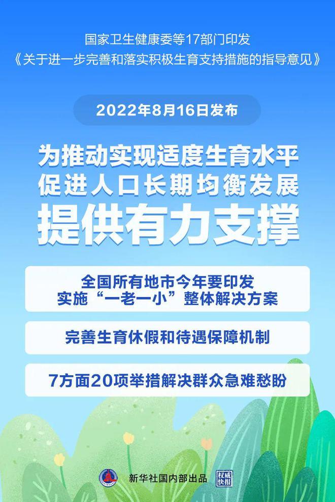 鼓勵生三孩！20項給力措施！17部門聯(lián)合發(fā)文